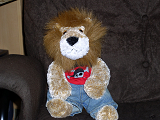 A stuffed lion